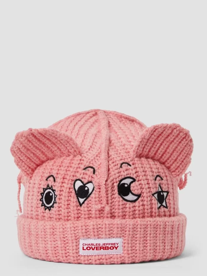 Childs Chunky Ears Beanie Pink