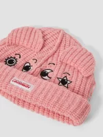 Childs Chunky Ears Beanie Pink