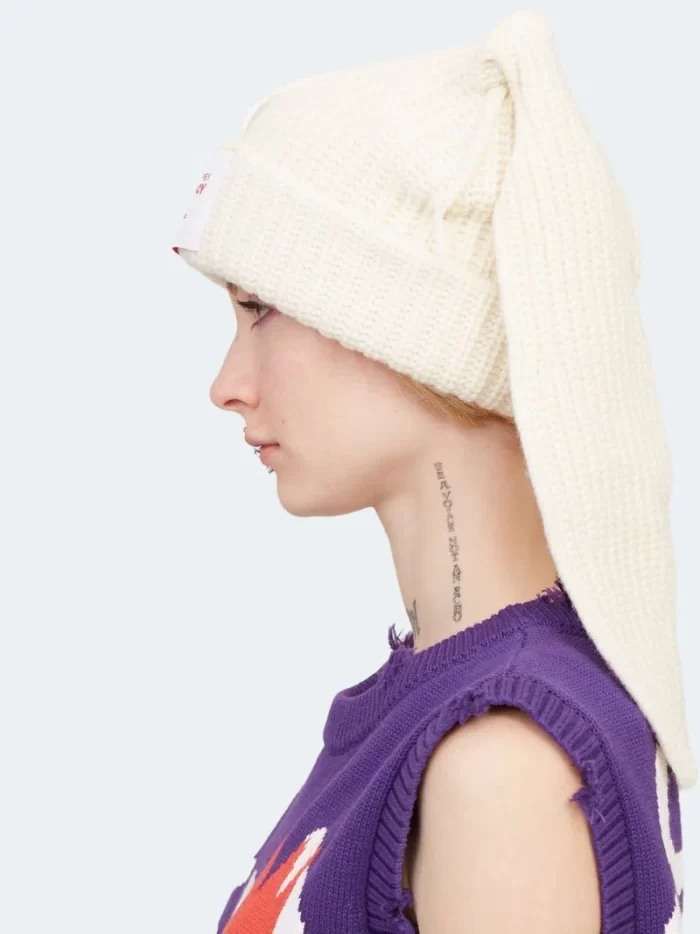 Chunky Rabbit Beanie Ecru